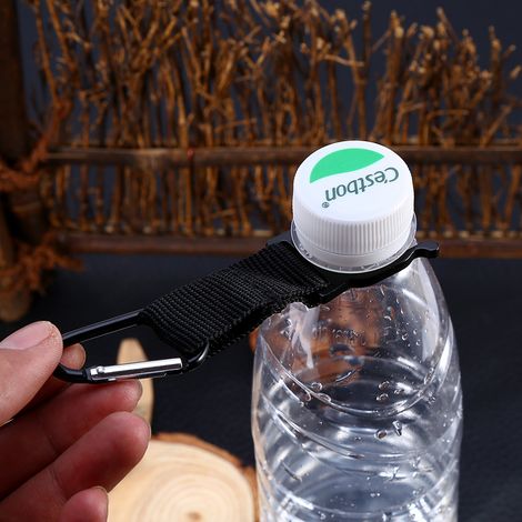 Tragbarer Wasserflaschenclip mit Karabiner für Klettern und Camping (1/5)