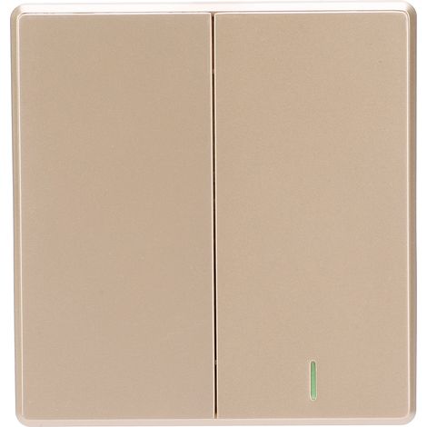 Interrupteur mural sans fil TDL9987‑2 avec télécommande et panneau à 2 boutons (1/5)