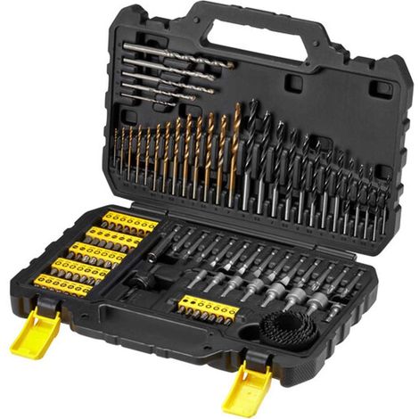 Stanley - Set de 100 pièces comprenant forets, embouts de tournevis et douilles STA88548-XJ (1/3)