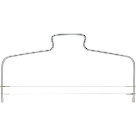 Coupe-gâteau en acier inoxydable, 32 x 18 cm, modèle à 2 rangées réglables. (1/5)