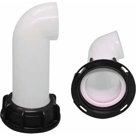 Bec de Vidange avec éCrou, Buse de RéServoir Deau Valve 1000l IBC Rallonge de Cuve, Extension Deau de Pluie Buse d'Extension Buse de Tuyau Adaptateur Universel pour Raccord Robinet Cuve IBC-LIAIKI (1/5)