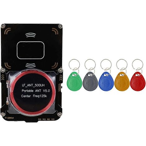 Lecteur RFID Proxmark3 + 5 Porte-clés XT5577, graveur IC/ID, copieur de cartes sans contact, outil de programmation NFC, accessoire de test, lot de 5 badges à puce (1/5)