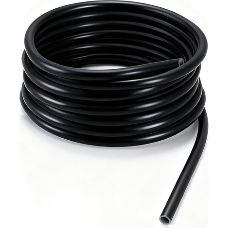 Tuyau en Silicone Noir 4 m – ID 5 mm OD 10 mm – Durite Silicone Turbo Flexible Haute Température pour Vide Automobile Moteur et Industrie (1/5)