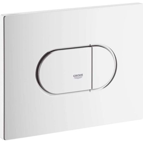 Grohe – Plaque de commande WC Arena Cosmopolitan – Finition blanc alpin – Montage horizontal – Double touche – ABS – 156 x 197 mm