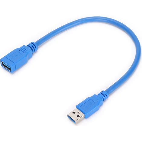 Câble d'extension USB 3.0 mâle-femelle pour connexion de disque dur, boîtier d'imprimante et autres équipements (1,5 m). (1/5)
