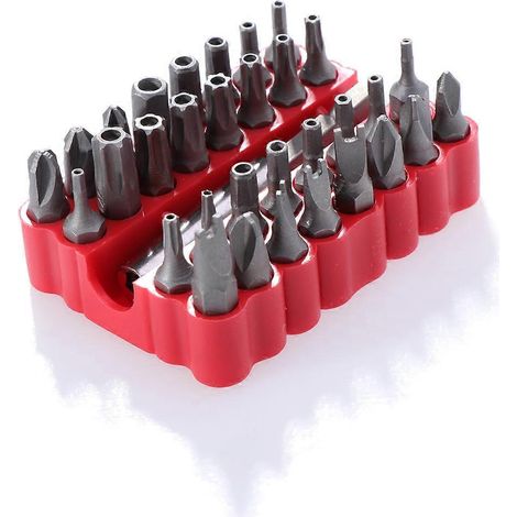 Set 33 embouts de sécurité Torx - Clé étoile hexagonale - Pour réparation électronique (1/5)