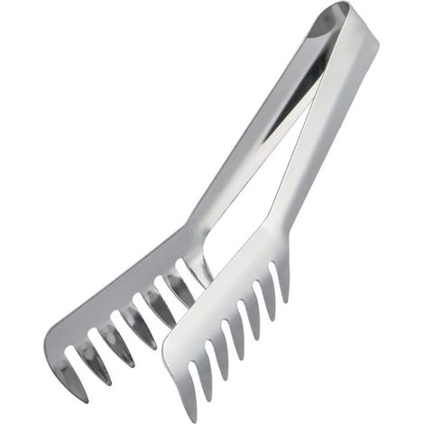 Lot de 2 pinces de service alimentaires en acier inoxydable, longueur 23 cm, ustensiles de cuisine (1/5)