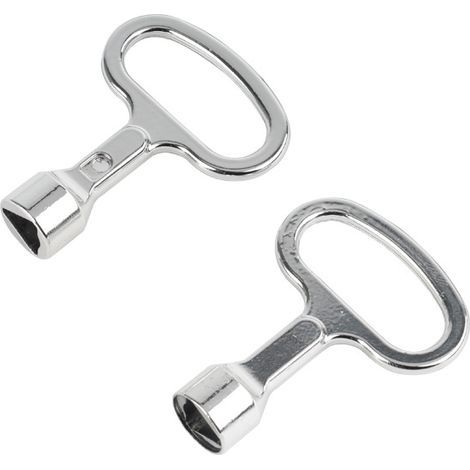 4 Pcs Metal Triangular Wrench, Wrenches for Gas Meter, Valve, Radiator Bleed Wrench, 53.6mm (1/3)