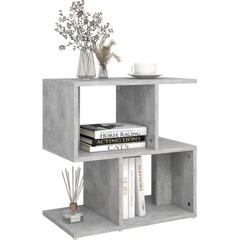 Table de chevet Gris béton 50x30x51,5 (1/5)