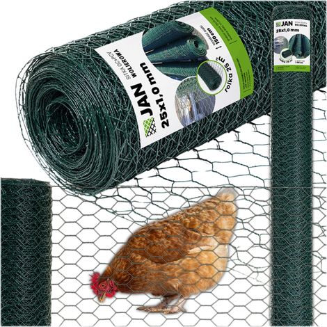 Filet d'élevage pour volière hexagonale 25 mm 25 m²