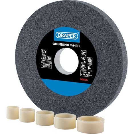 Draper 99565 - Mola da banco in ossido di alluminio, 60 g (150 mm x 16 mm) (1/2)