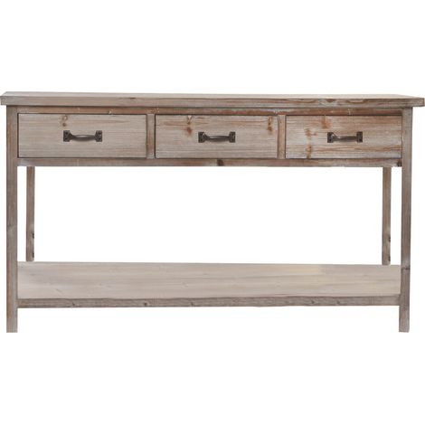Consola Paulownia 160X40X80 3 Cajones (1/5)