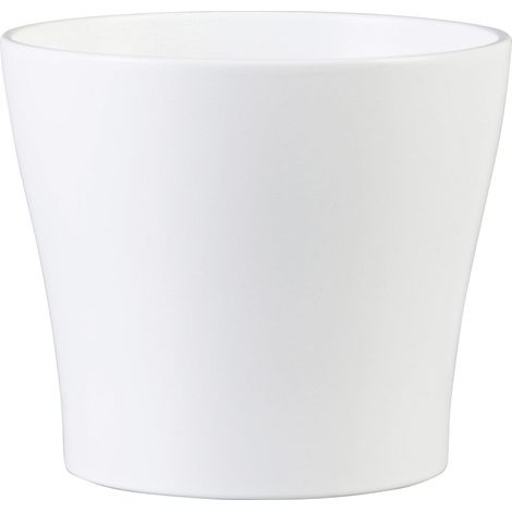 Scheurich Übertopf Serie 808 Ø 17 x 14,5 cm weiß Keramiktöpfe