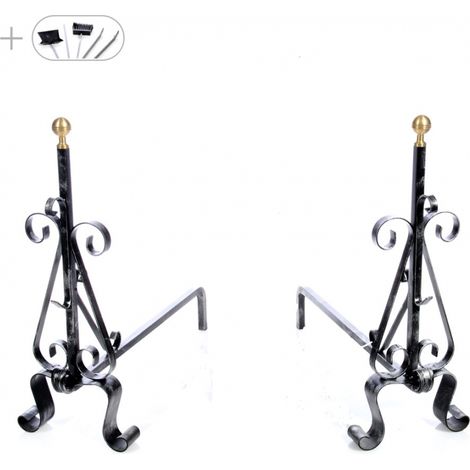 COPPIA ALARI GIGANTI H65 L65