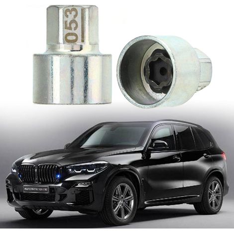 Clé de blocage de roue antivol, douille de sécurité pour BMW Série 1 3 5 6 7 X1 X2 X3 X4 X5 X6 Z4, référence 053 (1/5)