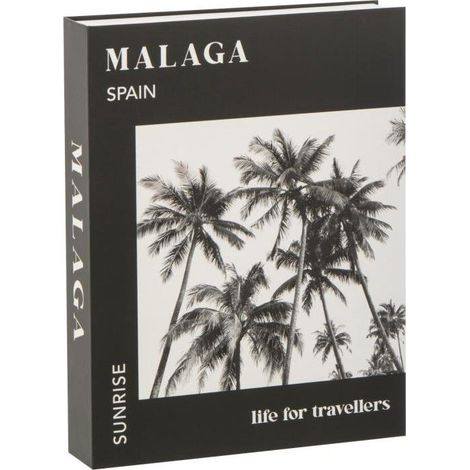 Scatola Contenitore Libro Malaga con Palme