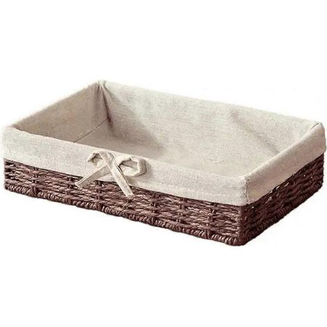 Paniers tressés pour pique-nique, panier de rangement pour assiettes à pain, C-- (1/5)