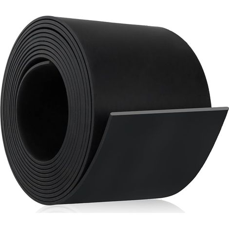 Bande de caoutchouc bande néoprène 3m×100mm×3mm joint plat caoutchouc antidérapant feuille neoprene pour joint DIY protection antichoc (non adhésif)
