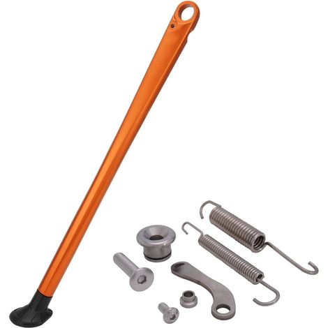 Support Bequille Laterale Moto,Bequille Laterale Réglable Support Roue Arrière pour XCF EXC EXC-F XC XC-W XC-F XCF-W FE FX Te-Orange (1/5)