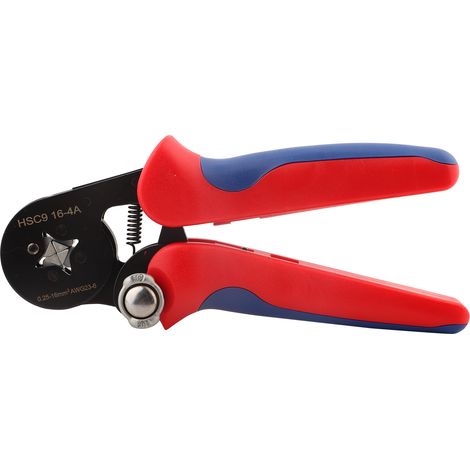 Pince à sertir auto-ajustable HSC9 164A pour connecteurs terminaux de câble 0,25-16mm² (AWG 23-6), sertisseuse de fils électriques universelle. (1/5)