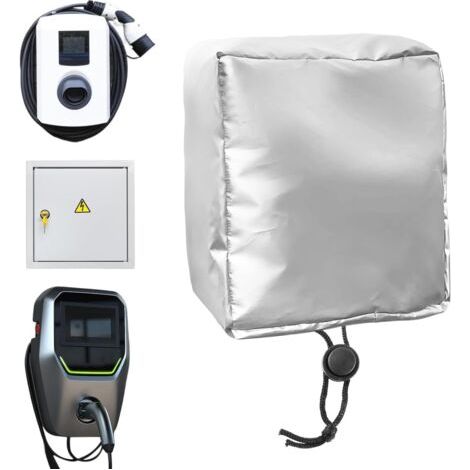 Wallbox Wetterschutz 40x32x20cm - Wasserdichtes Dach aus Oxford-Gewebe für Ladestationen für Elektroautos, regen- und staubabweisend