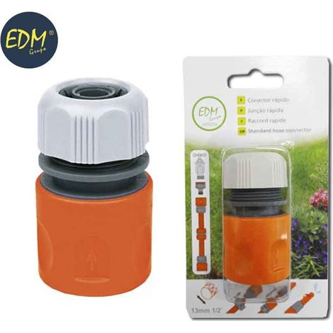 Schnellverbinder Innendurchmesser 13 mm (1/2") - 15 mm (5/8") (Blister) mit vier EDM-Befestigungselementen