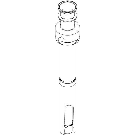 RINNAI Fumisteria fot-hx080-009 kit scaico coassiale verticale con camino bianco codice prod: FOT-HX080-009