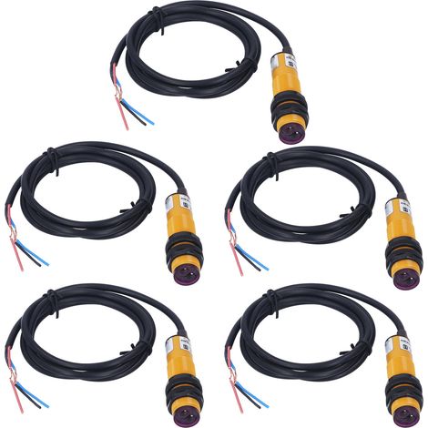 5 pièces interrupteur photoelectrique infrarouge NPN normalement fermé, capteur de détection DC 10-36V, distance de détection 5 à 30 cm (1/5)