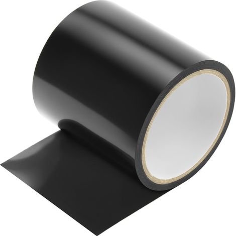 QWORK PVC Repair Tape, 10cm x 3m Black Waterproof Sealing Tape for Cracks, Joints, Transitions (1/5)