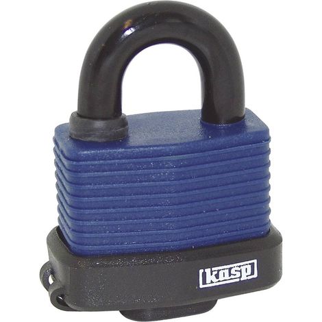 Kasp K13545D Cadenas 63 mm fermeture différente bleu avec serrure à clé (1/3)