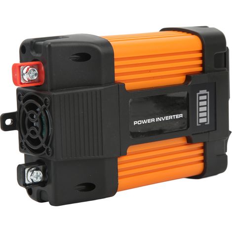 Convertisseur de puissance pour véhicules, boîtier ABS, affichage LED, double port USB, onde sinusoïdale modifiée, pour voitures et camping-cars, conversion DC12V vers AC220V. (1/5)