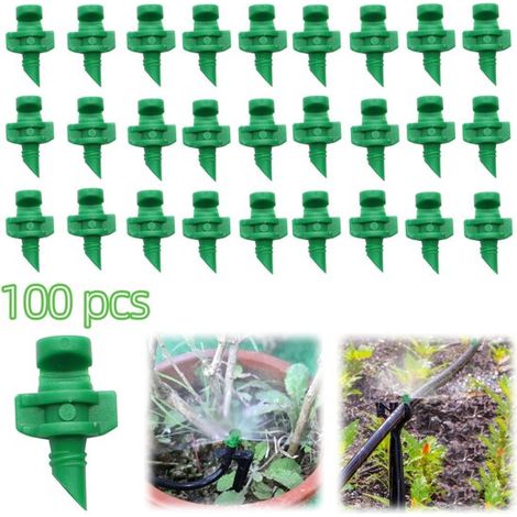 Micro-buses d'irrigation lot de 100 - asperseurs à réfraction 180° 2,1 x 1,3 cm (1/5)