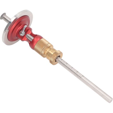 Jauge de traçage à roue de haute précision, réglage par bouton, outil portable pour le travail du bois, 0 à 130 mm (1/5)