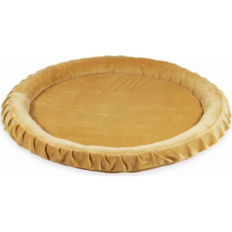 Colchoneta nido infantil de 120 cm, terciopelo caramelo suave