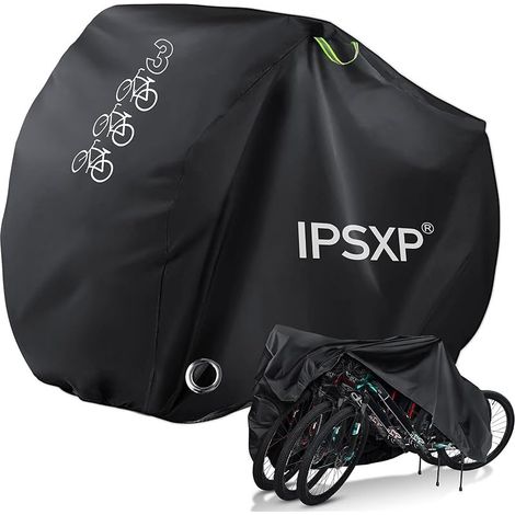 Housse Vélo pour, Exterieur Housse de Vélo avec Trous pour Antivols, pour jusqu'à 29 Pouces VTT Bicyclette Moto Vélo de Montagne Route Électrique Scooter,pour 1-3 Bicyclettes