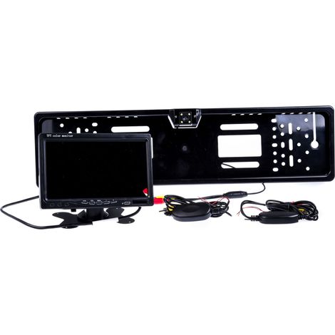 Telecamera per la retromarcia con display da 7", modulo wireless - ampio angolo di visione 170° (1/5)