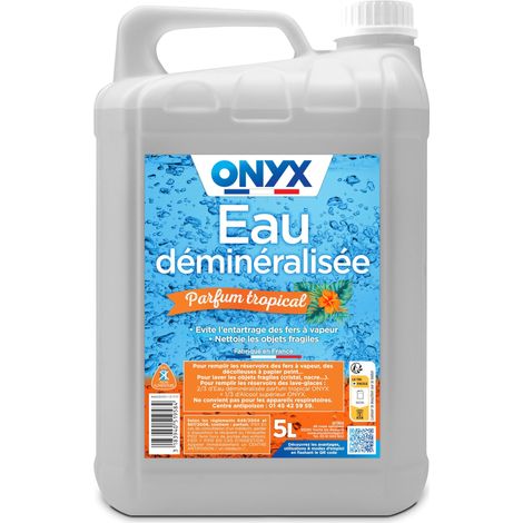 Eau Déminéralisée - Parfum Tropical - Évite l'Entartrage - 5L