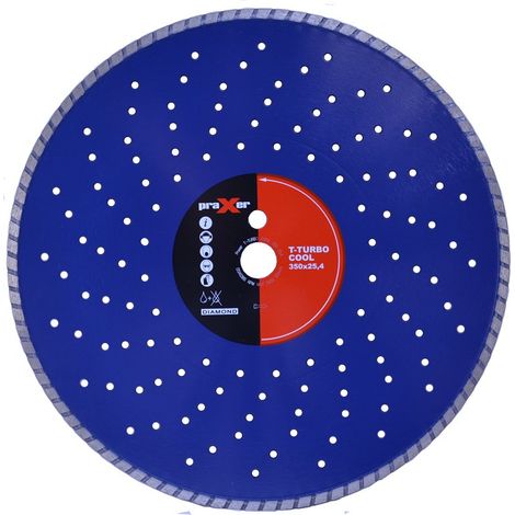 Disco diamantato con fori di raffreddamento T-TURBO COOL 350mm PRAXER