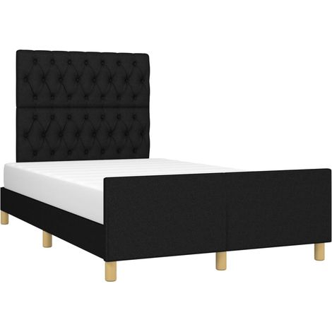 Giroletto senza Materasso Nero 120x200 cm Tessuto vidaXL (1/4)