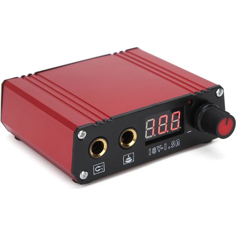 Alimentation professionnelle pour tatouage, mini alimentation numérique double mode, prise 100-240 V US (1/5)