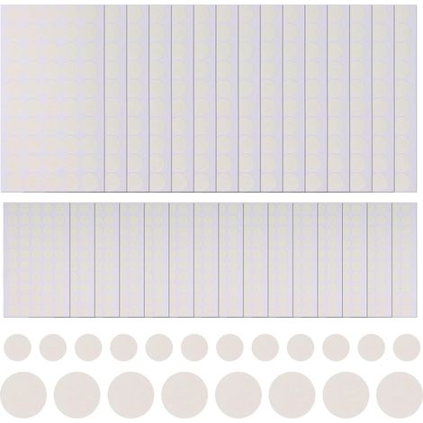pastilles adhésives transparentes double face en acrylique