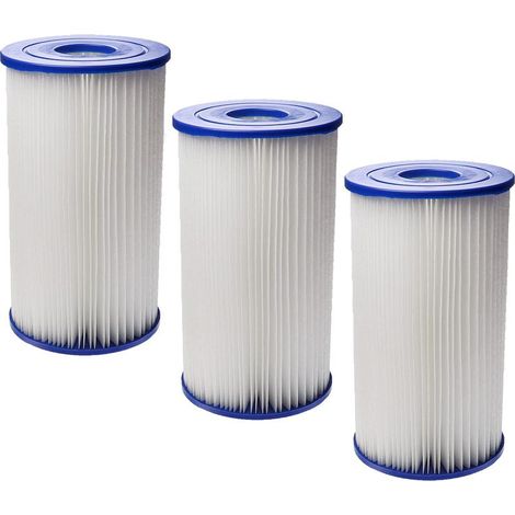 Cartouches pour Filtre de Piscine pour Intex 59905e Type B (3-Pack)