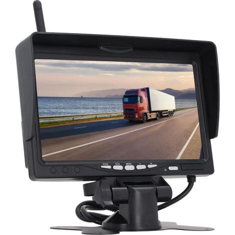 Caméra de Recul sans Fil, Caméra de Recul à 2 Canaux, avec écran HD de 7 Pouces, étanche IP67 et Vision Nocturne, Prise en de la Vue Arrière Intelligente (1/5)