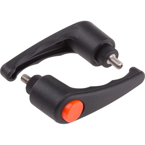 Levier de serrage RS PRO, , filetage M6, Mâle L. 10mm ( Prix pour Paquet de 2 )