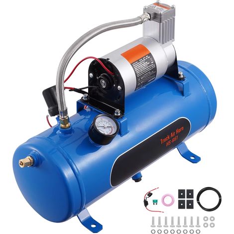 Compresseur d’Air 12V 6L avec Réservoir 120 PSI pour Klaxon de Train et Pneus (1/5)