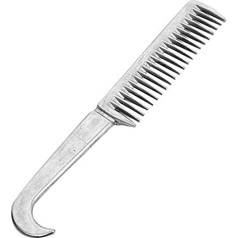 Peigne à cheval en aluminium avec carenetta