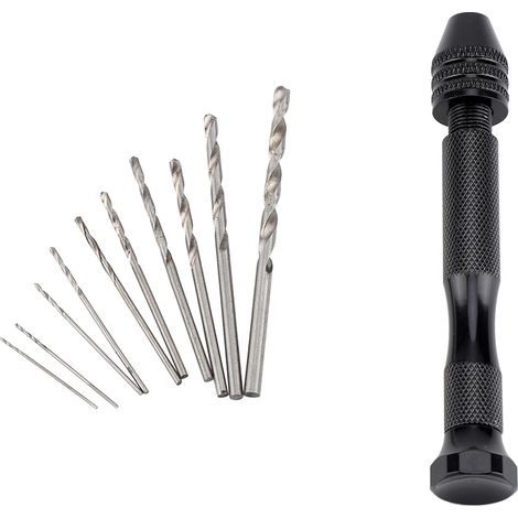 Kit de foret à main rotatif manuel avec mèches pour perçage bois plastique, outil de bricolage DIY 1 (1/5)
