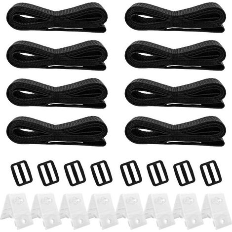 Solar Pool Cover Fixing Kit, Solar Cover Reel Accessories Parasol Wheel Set Pool Cover Tightening Straps, for Pool Covers