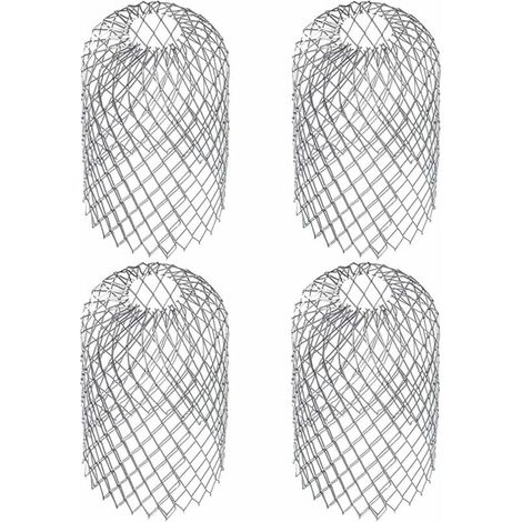 4 Pièces pour Gouttière D’Environ Filtres De Gouttière Grille Grillage Stop Feuille Crépine Pare Feuille Cache Gouttière Acier Inoxydable 8 x 15 cm-Fei Yu (1/4)