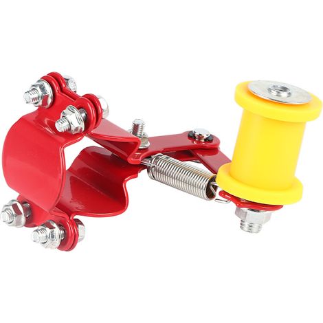 Motorrad-Kettenspanner zum Anschrauben, universelles rotes Zubehör, Werkzeug zur Spannungseinstellung, modifiziertes Ersatzteil für Inlineskates (1/5)